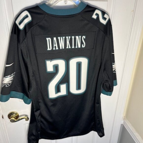 NFL, Players, Nike Brand XXL Eagles Dawkins # 20 Jersey - Green, Black and White - Picture 1 of 4